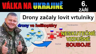 6.září: Ukrajinské drony začaly lovit ruské vrtulníky