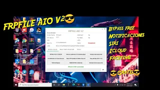 ACTUALIZACIÓN FRPFILE AIO V2 1.0.7✅🖥️BYPASS FULL GRATISS✅🖥️🖥️😎✅NOTIFICACIONES, SIRI, ICLOUD GRATISS😎