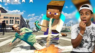 PLAYING MINECRAFT SPEEDRUNNER VS HUNTERS ANIMATION IN GTA 5! (GTA 5 MODS RP)