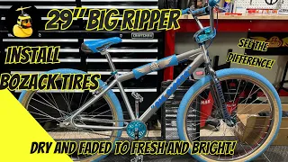 Fresh 29" Bozack Tires on the SE Big Ripper BMX!