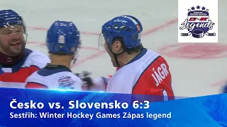 Sestřih: Winter Hockey Games Zápas legend Česko vs. Slovensko (6:3)