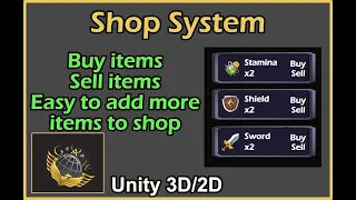 Unity shop system (Tutorial 2022)