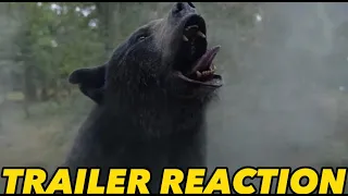 COCAINE BEAR (2023) OFFICIAL TRAILER REACTION! | THIS LOOKS INSANE!! ❄🐻 #shorts