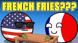 French fries or Belgium Fries - Countryballs