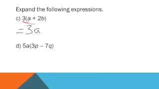 Year 8: Expanding Brackets