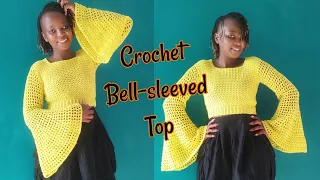 Crochet Simple Bell-sleeved Top