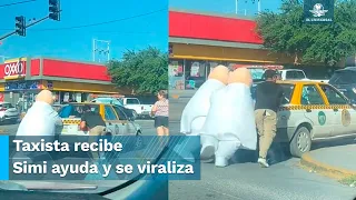 ¿SuperSimis? Botargas del Dr. Simi "rescatan" a taxista en Monterrey y se viralizan