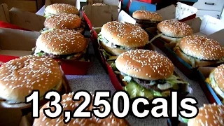 Eating 25 Big Macs in One Sitting (Previous World Record)