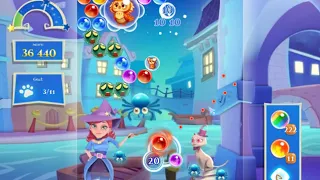 Bubble Witch 2 Saga Level 2626 with no booster & 3 bubbles left