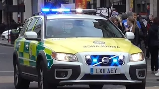 London Ambulance Joint Response Unit Responding with help from police
