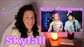 REACTING TO Diana Ankudinova and Sasha Kapustina | Skyfall cover Adele | Little Visitor with me ! ❤️