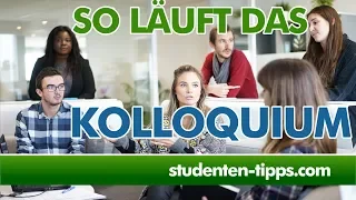 Kolloquium - Verteidigung der Bachelorarbeit und Masterarbeit - Wie läuft das ab? Studenten-Tipps