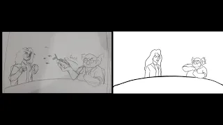 Student Film-Frank on the news animatic comparison