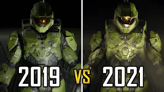 Halo Infinite Graphics Comparison 2019 - 2021! (4K Campaign Gameplay Footage)