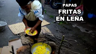 RICAS PAPAS FRITAS (Hecho a leña) MAMÁ JOSEFA