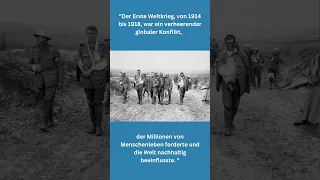 Erster Weltkrieg einfach erklärt (explain it simple - Erklärvideo)