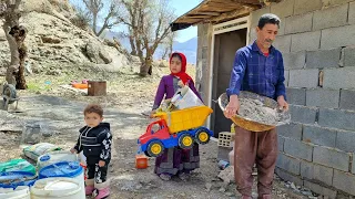 From hope to wish. Anahita, one year old sister of Bita, stands on her feet