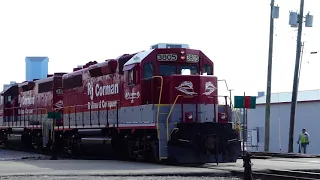 RJ Corman trains passing through Lexington, KY yard January 28, 2018