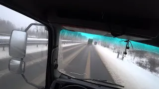Поездка в Пермь на JAC N120 в сильный снег. Часть 1.
