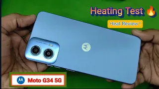 Moto g34 5g heating test issue review after usage