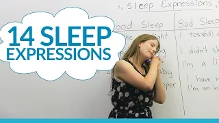 14 English expressions about SLEEP