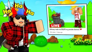 I Made This STREAMER MAD, And He Deleted ROBLOX... (ROBLOX BLOX FRUIT)