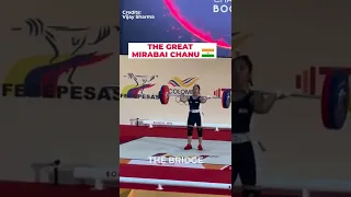 Mirabai Chanu's silver medal lift at world championships | The Bridge #shorts