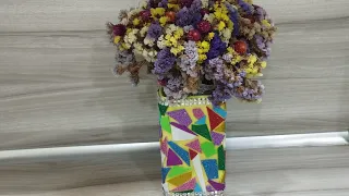 Как сделать красивую вазу для цветов/How to make a beautiful flower vase