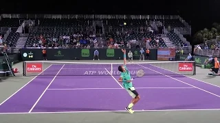 Nick Kyrgios v. Damir Dzumhur (Court Level View) 60FPS HD| Miami Open 2017 R2