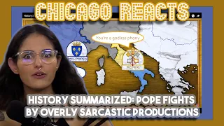 History Summarized Pope Fights by Overly Sarcastic Productions  | First Time Reaction