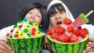 Mukbang Watermelon Ice Cream 수박 먹방 BABU