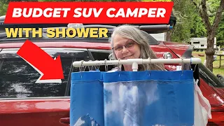 Easy No Build Budget SUV Camper & Shower For Beginners