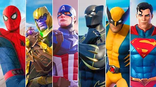 Fortnite All Crossover Trailers, Cutscenes Movie & Shorts (Marvel, DC, Bosses & Gaming Legends)