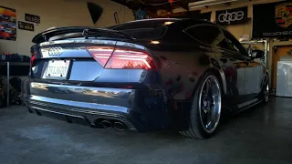 Audi A7 Resonators Delete S4 Mufflers Cold Start