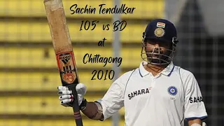 Sachin Tendulkar 105 Not Out off 166 balls, 246 mins, 11 fours, 2 sixes vs Bangladesh at Chittagong