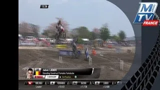 MX2 - Chute Julien Lieber dans le GP de Thaïlande