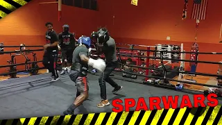 COACH CALVIN FORD'S SPAR WARS AT UPTON BOXING GYM ( Lamar Jackson Fighting )