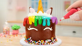 Wonderful Unicorn Chocolate Cake Decorating Idea 🎂 Satisfying Miniature Chocolate Cake - Mini Yummy