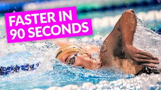 How To Swim Faster in Just 90 Seconds!