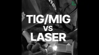 SOLDADURA LÁSER con LC-WELD vs TIG/MIG - LaserComercial #shorts #laserwelding