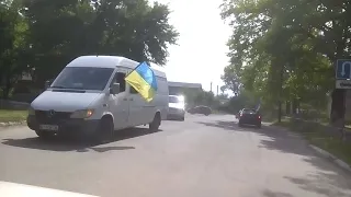Автопробег ко дню Победы.г.Лубны 9 мая2018.
