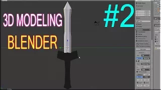 Creating A Basic Sword 3D Model Using Blender | Beginner Box Modeling Technique - Part 2