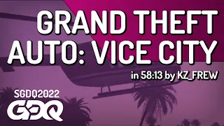 Grand Theft Auto: Vice City by KZ_FREW in 58:13 - Summer Games Done Quick 2022