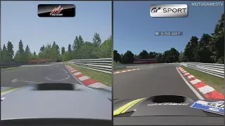Assetto Corsa vs Gran Turismo Sport Beta - Mercedes-AMG GT3 at Nordschleife