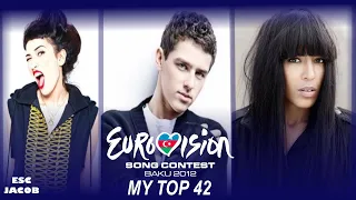#EurovisionAgain - Eurovision 2012: My TOP 42 Song
