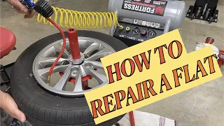 Using a modified Harbor Freight tire changer with Lucid adapter