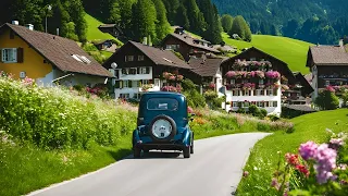 🇨🇭Spring Driving In Switzerland _ Beautiful Swiss Valley Lungern