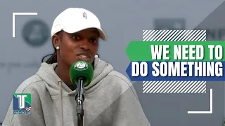 Sloane Stephens says racial ABUSE on social media is ON THE RISE and is a very SERIOUS issue