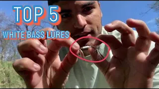 Top 5 White Bass Run Lures / Baits | Texas White Bass Run Fishing 2024