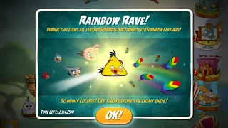 Upgrading Birds on Rainbow Rave Day - Angry Birds 2